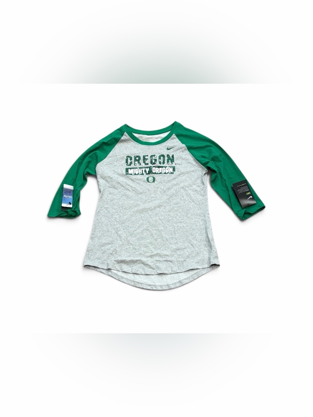 Oregon Ducks‎ Nike Women’s Floral 3/4 Sleeve Raglan Shirt XS